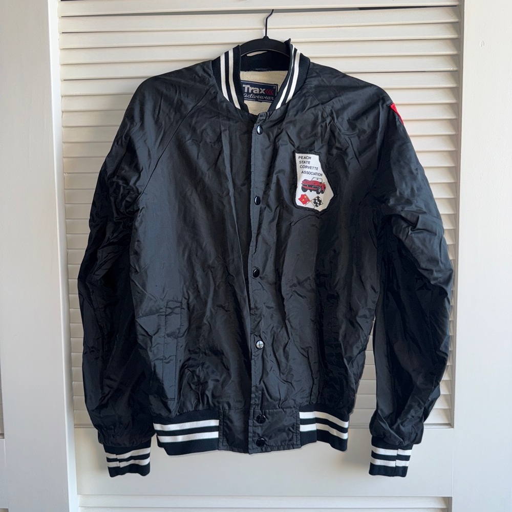 Vintage Corvette Black Men's Jacket